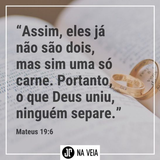 Versículos sobre amor - Mateus 19:6