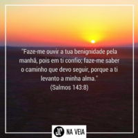 Versículos de bom dia - Salmos 143:8