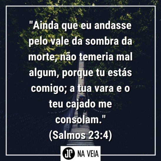 Versículos sobre medo - Salmos 23:4